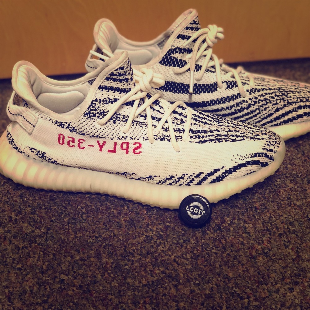 Zebra Yeezy 350 Boost size 12 W/ Legit tag